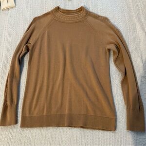 Banana Republic Women’s Camel Tan Sweater, Mock neck, Small